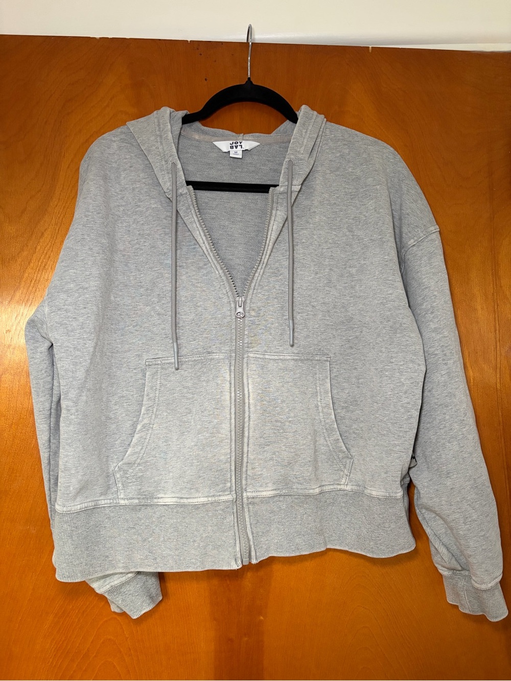 JoyLab Light Gray Zip-Up Hoodie